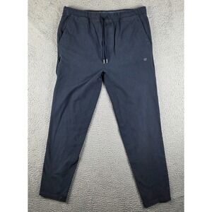 Mack Weldon Ace Sweatpant Men 2XLT Blue Tapered Stretch Jogger Gym Lounge